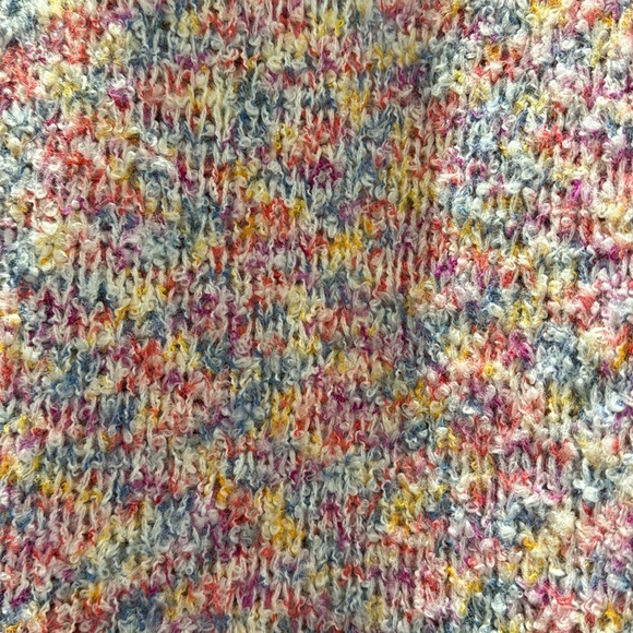 SHEIN Rainbow knit crew neck knit sweater - size L - Picture 2 of 3